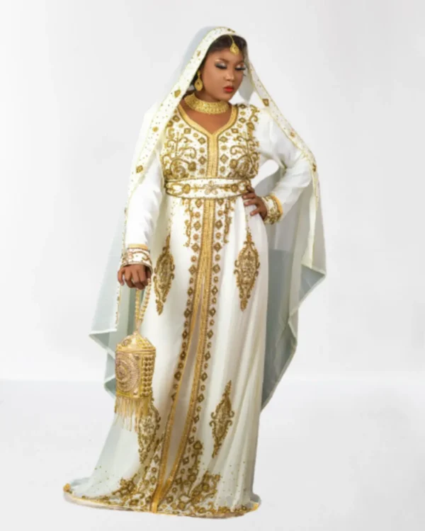 Hand Stitched Islamic Moroccan Kaftan