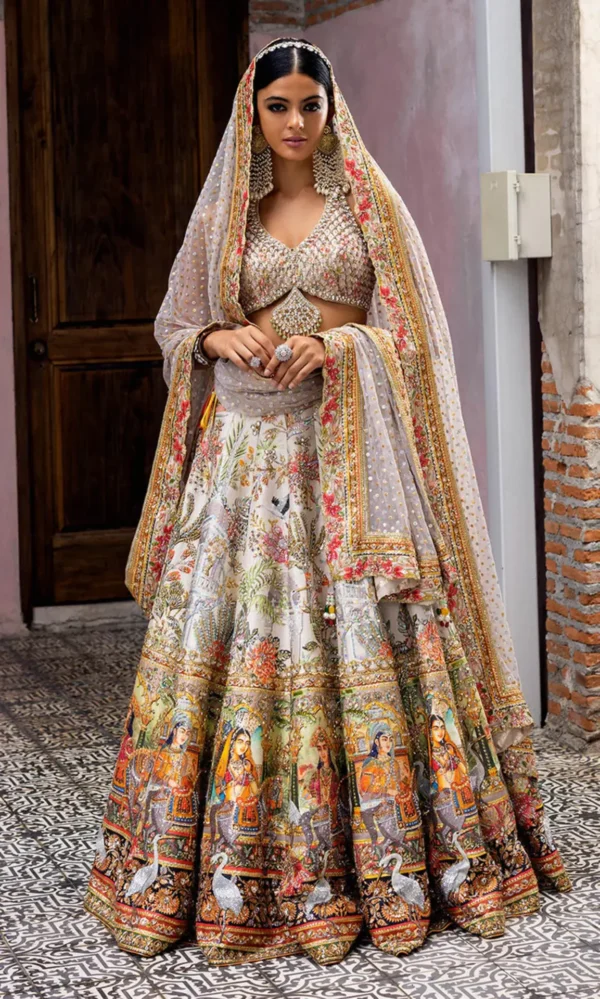 Pakistani Bridal Lehenga Choli Hand-Embellished