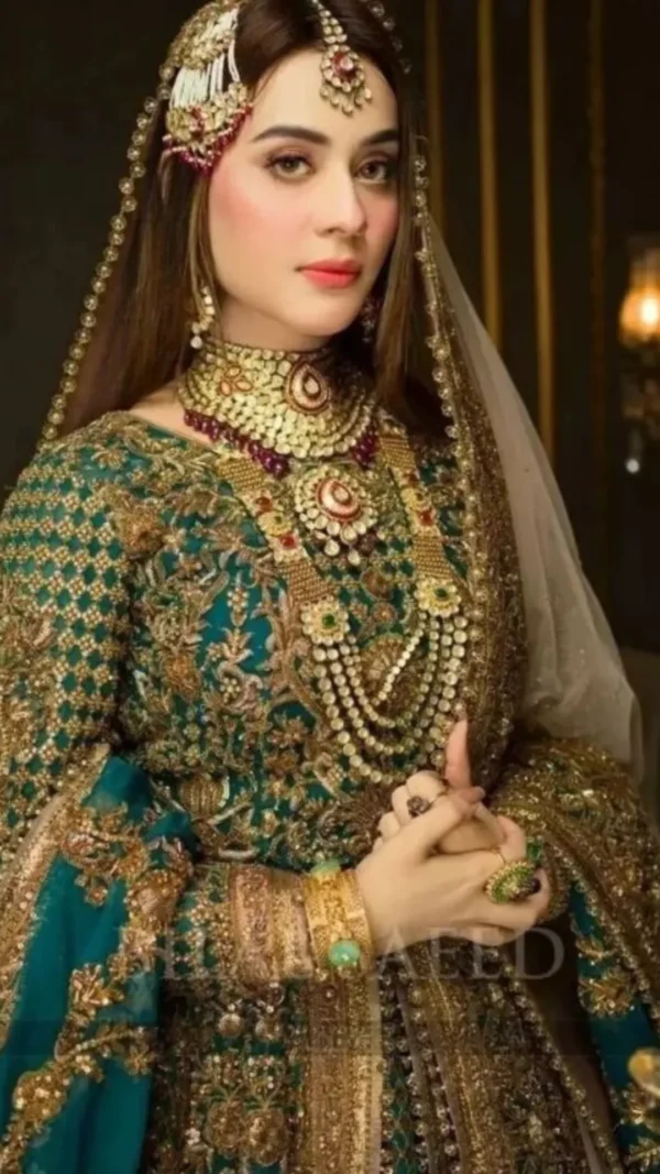 Pakistani Bridal Maxi with Pure Rawsilk fabric