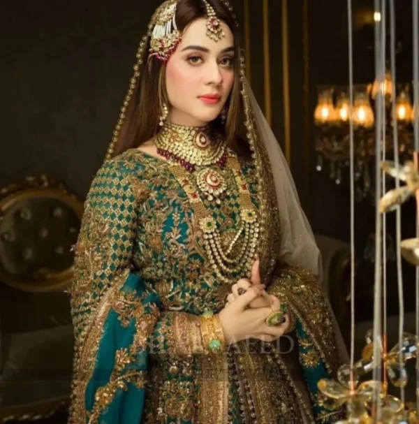 Pakistani Bridal Maxi with Handcrafted Embellishments