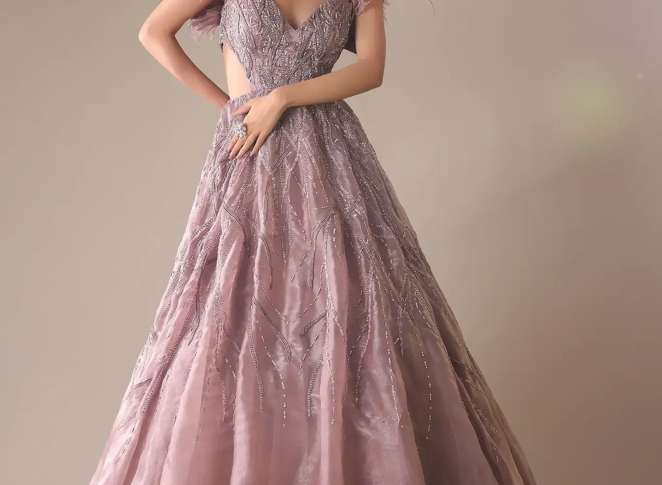 Western Cut Handmade Embroidery Dress – 2025 Fusion Fashion Trend