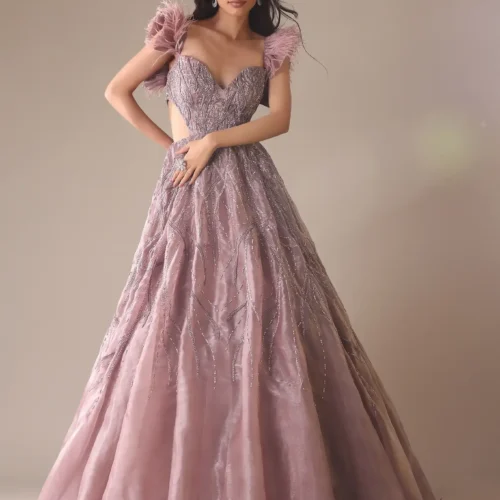 Western Cut Handmade Embroidery Dress – 2025 Fusion Fashion Trend